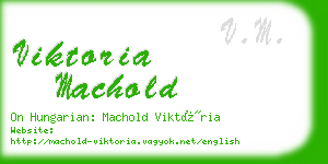 viktoria machold business card